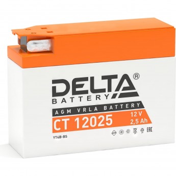 Аккумулятор DELTA CT 12025 12V / 2.5Ah YT4B-BS