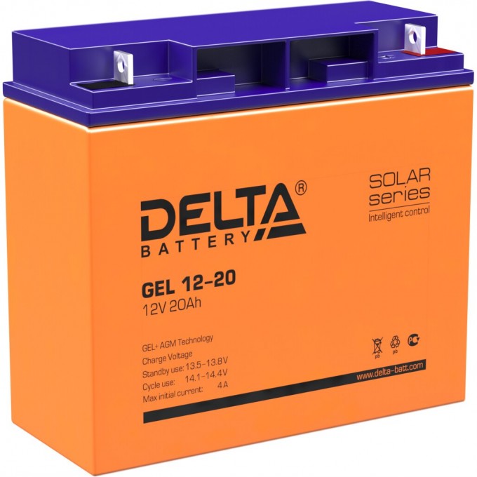 Аккумуляторная батарея DELTA 12V / 20Ah GEL 12-20