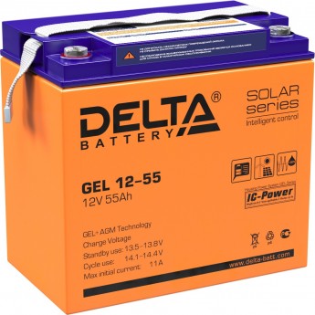 Аккумуляторная батарея DELTA GEL 12-55 12V / 55Ah