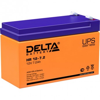 Аккумуляторная батарея DELTA HR 12-7.2 12V / 7.2Ah