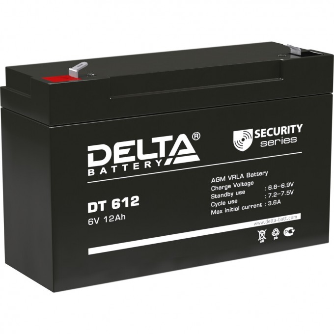 Аккумуляторная батарея DELTA 6V / 12Ah DT 612