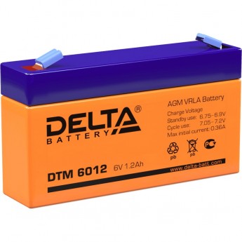 Аккумуляторная батарея DELTA DTM 6012 6V / 1.2Ah