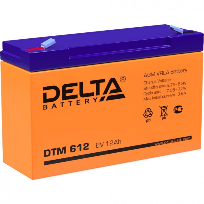 Аккумуляторная батарея DELTA 6V / 12Ah DTM 612