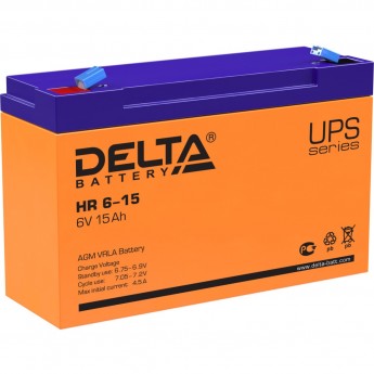 Аккумуляторная батарея DELTA HR 6-15 6V / 15Ah