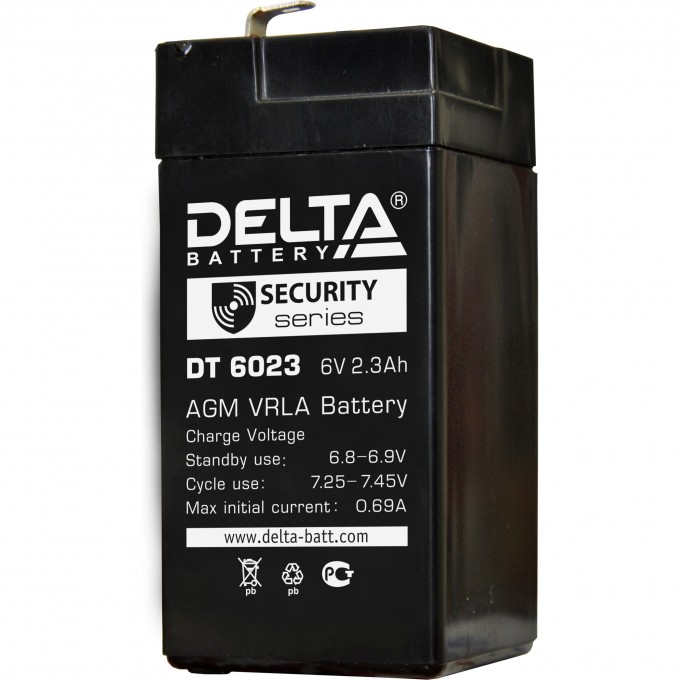 Аккумуляторная батарея DELTA 6V / 2.3Ah DT 6023