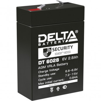 Аккумуляторная батарея DELTA DT 6028 6V / 2.8Ah