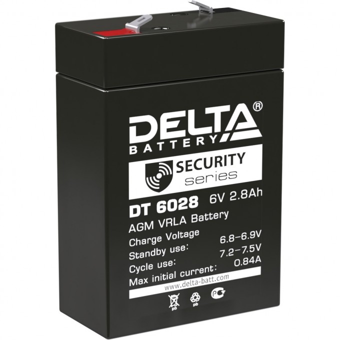 Аккумуляторная батарея DELTA 6V / 2.8Ah DT 6028