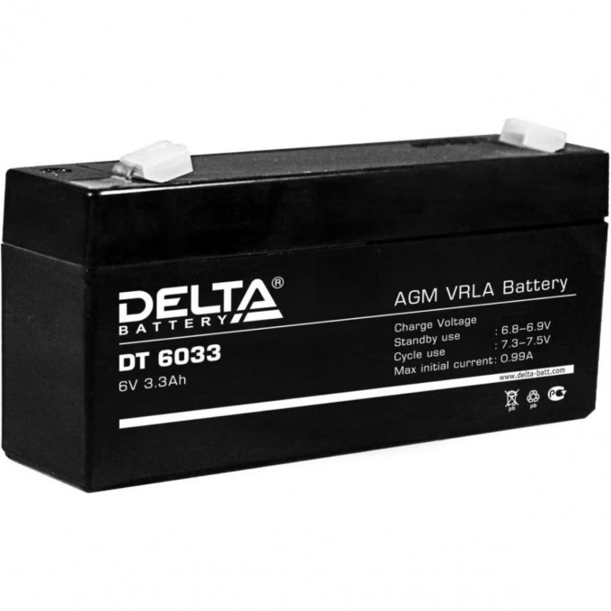 Аккумуляторная батарея DELTA 6V / 3.3Ah DT 6033