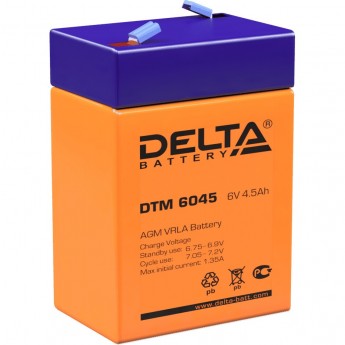 Аккумуляторная батарея DELTA DTM 6045 6V / 4.5Ah