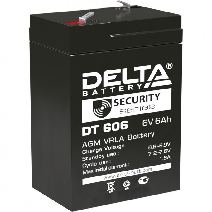 Аккумуляторная батарея DELTA 6V / 6Ah DT 606