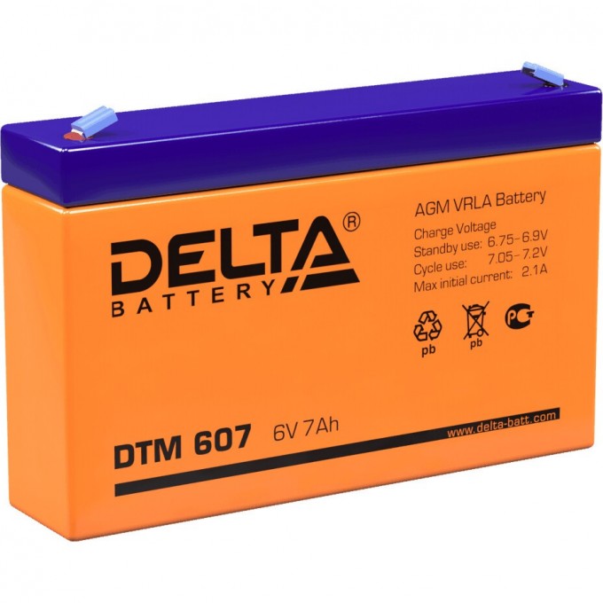 Аккумуляторная батарея DELTA 6V / 7Ah DTM 607