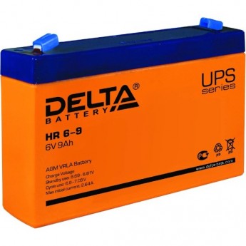 Аккумуляторная батарея DELTA HR 6-9 634W 6V / 9Ah Аккумуляторная батарея DELTA HR 6-9 634W 6V / 9Ah