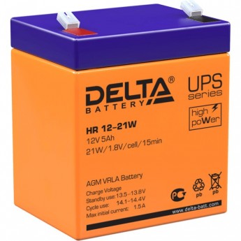 Аккумуляторная батарея DELTA BATTERY HR 12-21 W (12 В/5 Ач)