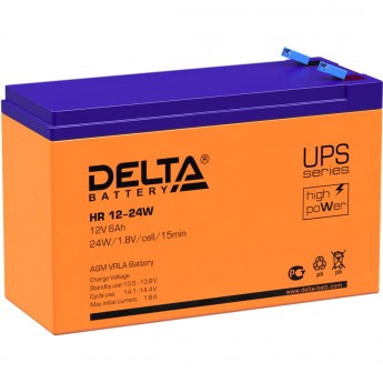 Аккумуляторная батарея DELTA BATTERY HR 12-24 W (12 В / 6 Ач)